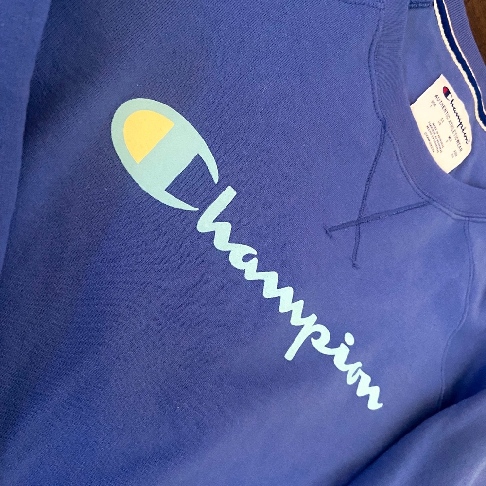 Champion Sweatshirt Crewneck Pullover - Periwinkle Blue - M/L